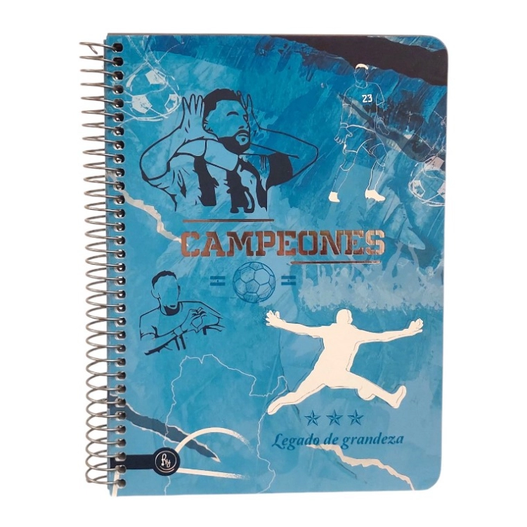 Cuaderno con Espiral RY Argentina A5 15x21 Semi Flex Art.1089